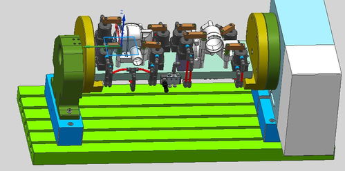 汽車零部件中四軸加工中心夾具三維圖紙下載 10.15 mb,rar格式 機械cad圖紙
